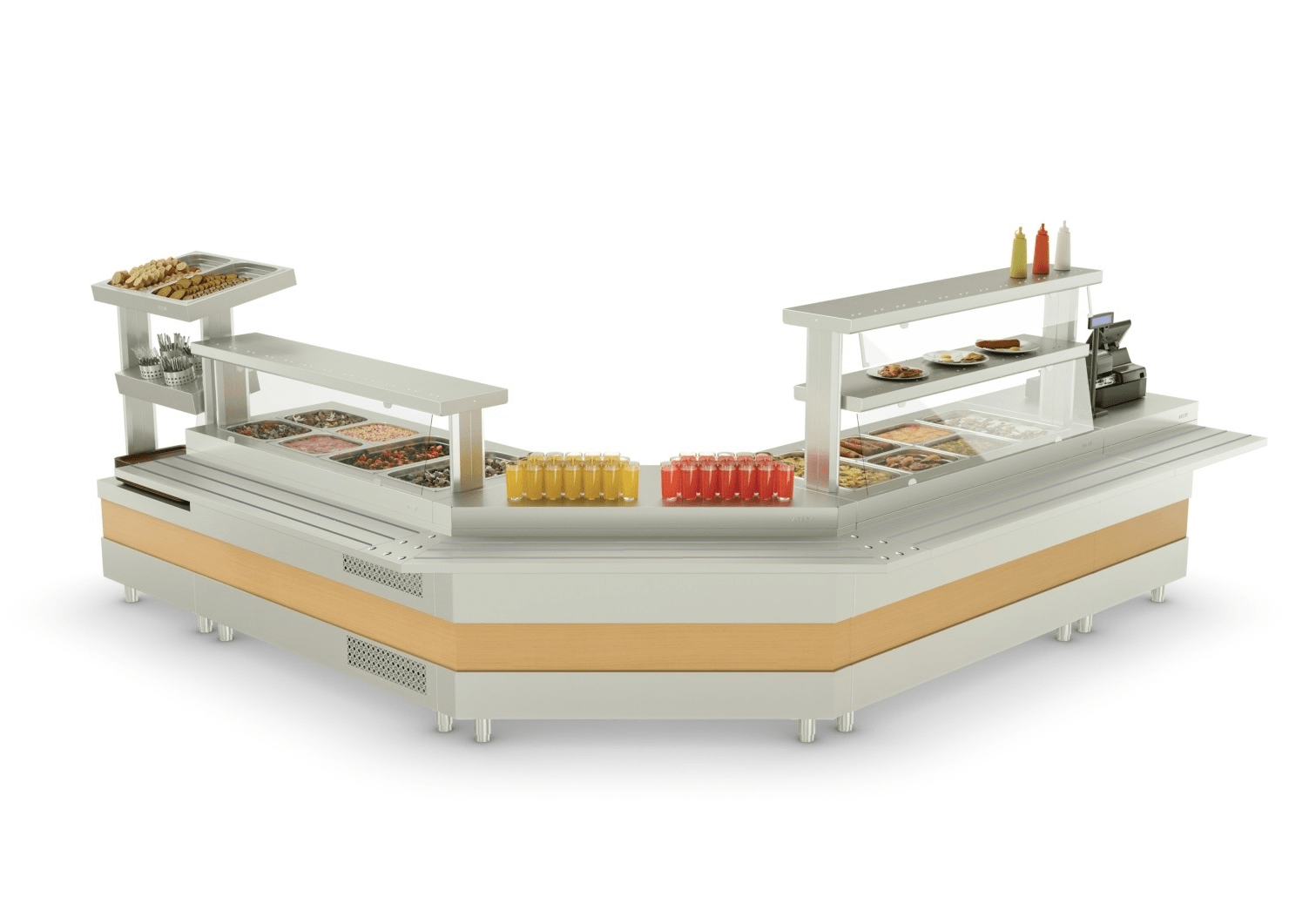 Прилавок кассовый Atesy Ривьера КСП-1200-02