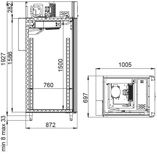 Шкаф для вызревания сыра Polair CS107‑Cheese black
