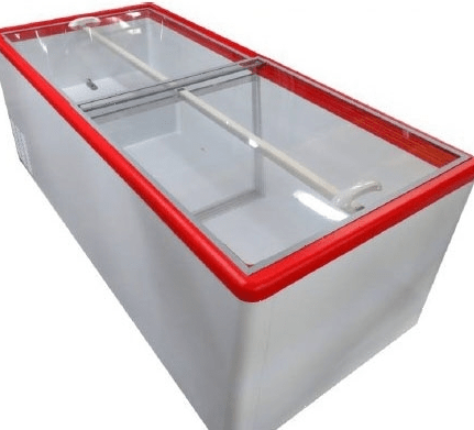 Ларь морозильный Снеж МЛГ-250 красный