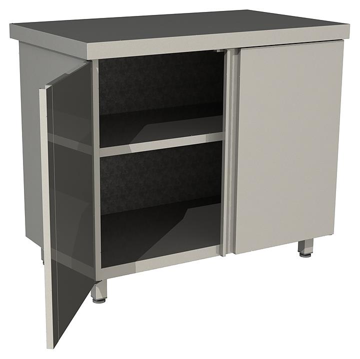 Стол производственный закрытый распашные двери Restoinox СПЗР-12/7