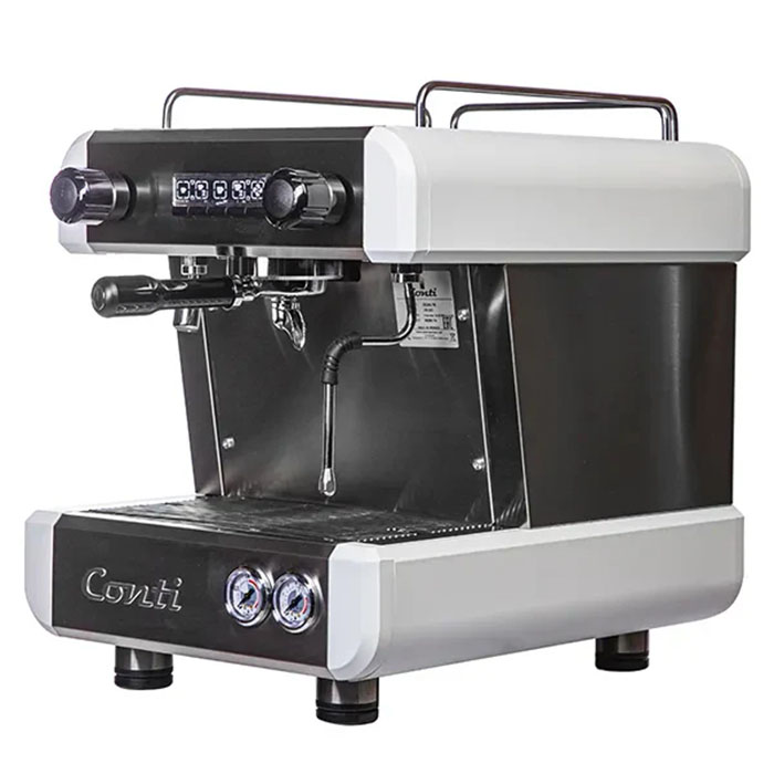 Кофемашина рожковая CONTI CC100 Standart 1Gr высокая группа, белая
