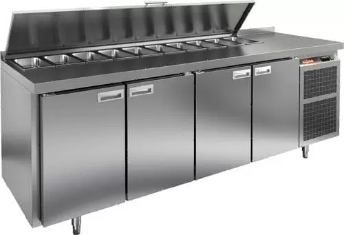 Стол холодильный (саладетта) Hicold SL1_1111GN с крышкой