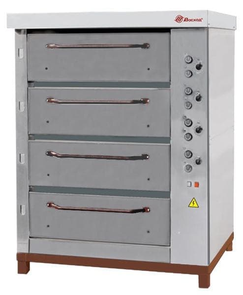 Печь хлебопекарная Восход ХПЭ-750/4 (нержавеющая сталь) в обрешетке