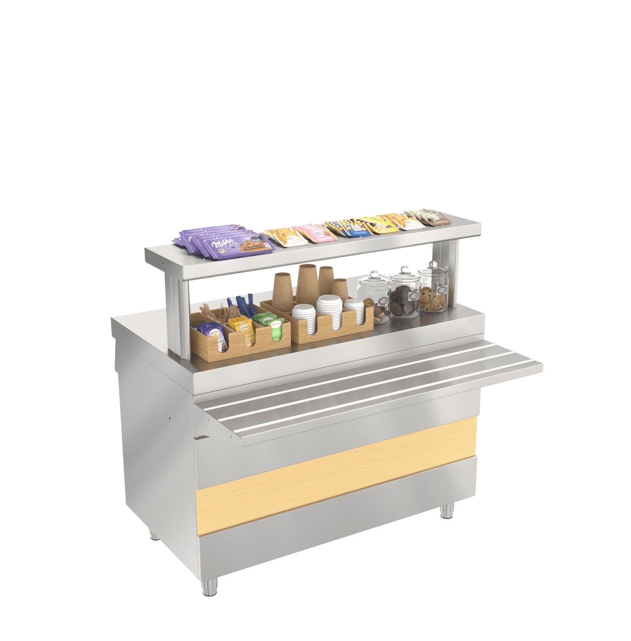 Прилавок нейтральный Atesy Ривьера НС-1200-02-О без полок