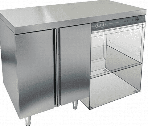 Стол под посудомоечную машину Hicold НБМСЗКП-12/6П