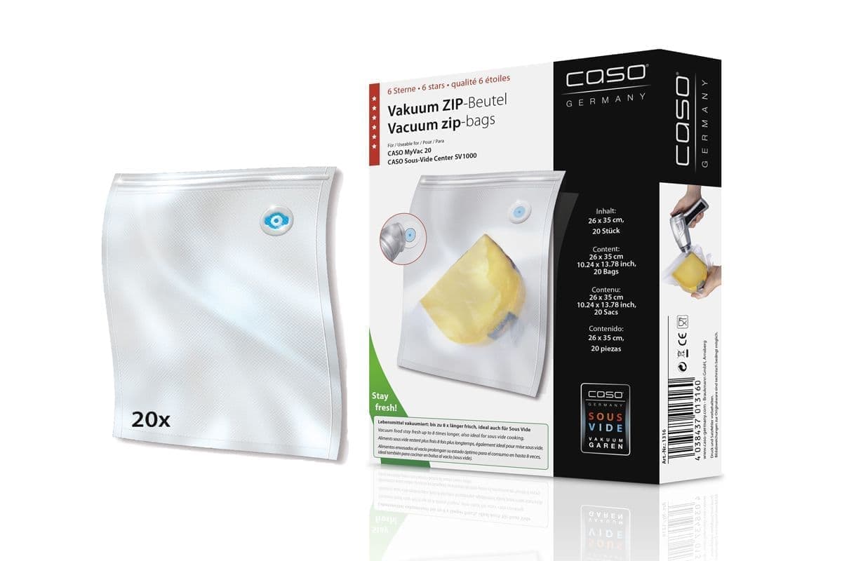 Пакеты вакуумные ЗИП CASO VC 26 *35