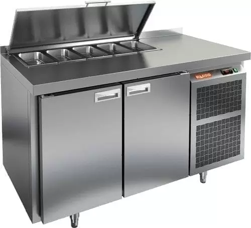 Стол холодильный (саладетта) Hicold SL1_11SN с крышкой