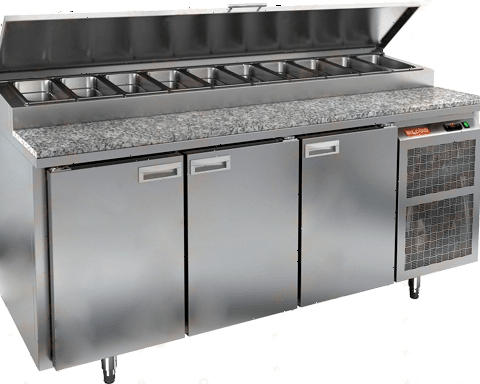 Стол холодильный (для пиццы) Hicold PZ2-111/GN (11xGN1/6) камень