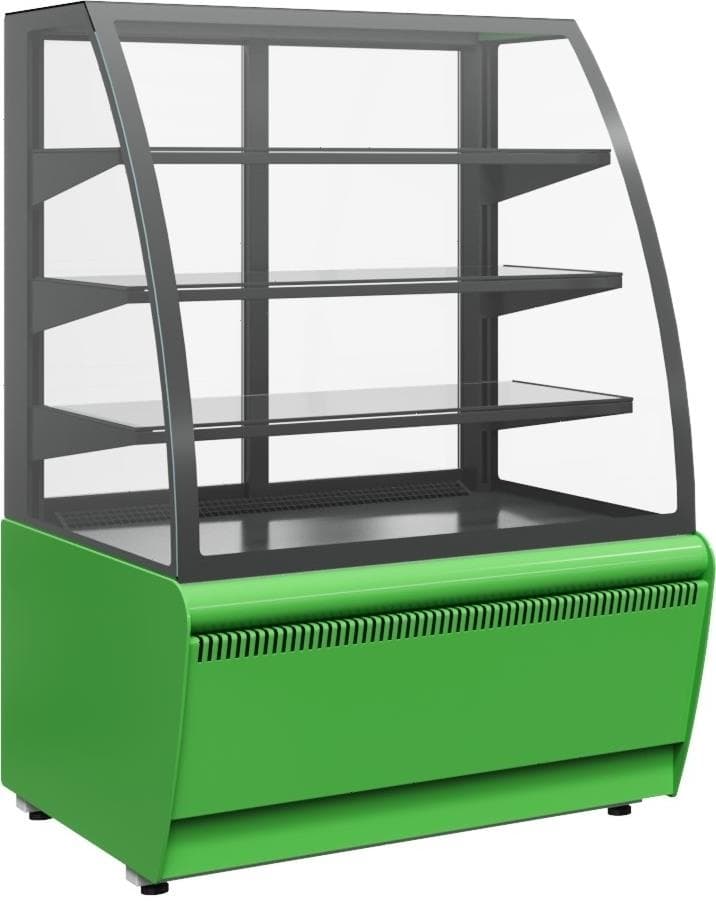 Витрина кондитерская Carboma K70 VV 1,3-1 (ВХСв-1,3д Люкс Техно) 9006-9005