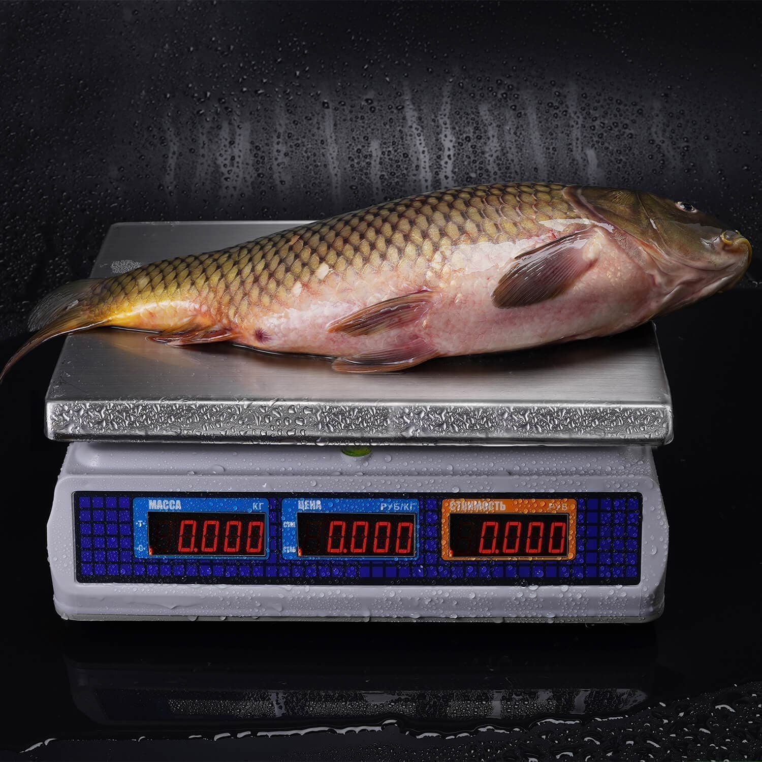 Весы торговые настольные M-ER 329 AC-15.2 IP67 "Fisher" LED