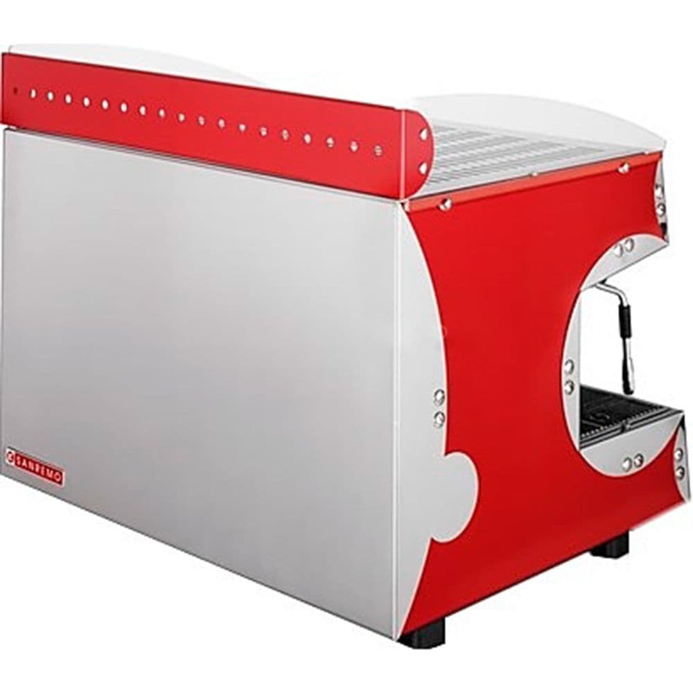 Кофемашина рожковая Sanremo Capri DLX 2Gr, красная