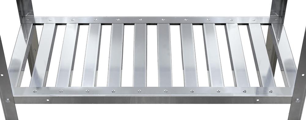 Стеллаж кухонный Luxstahl СРРП-1800х1400х600 решетчатые полки