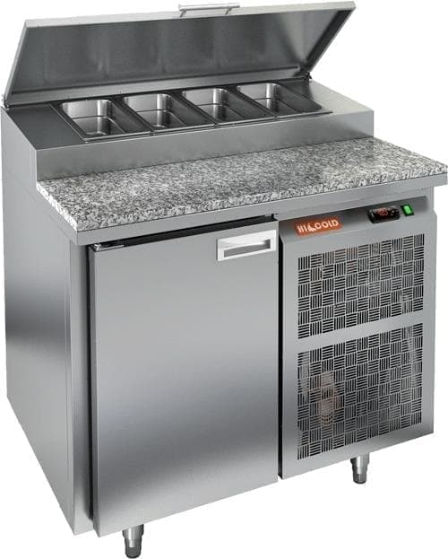 Стол холодильный (для пиццы) Hicold PZ2‑1/GN камень