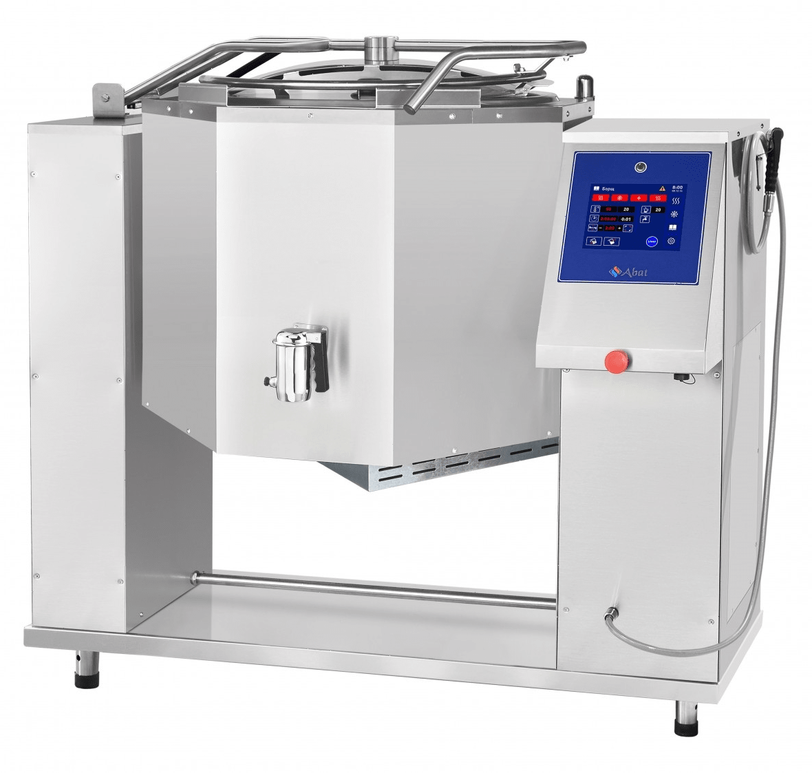 Котел пищеварочный Abat КПЭМ-200-ОМП со сливным краном (11000019856)