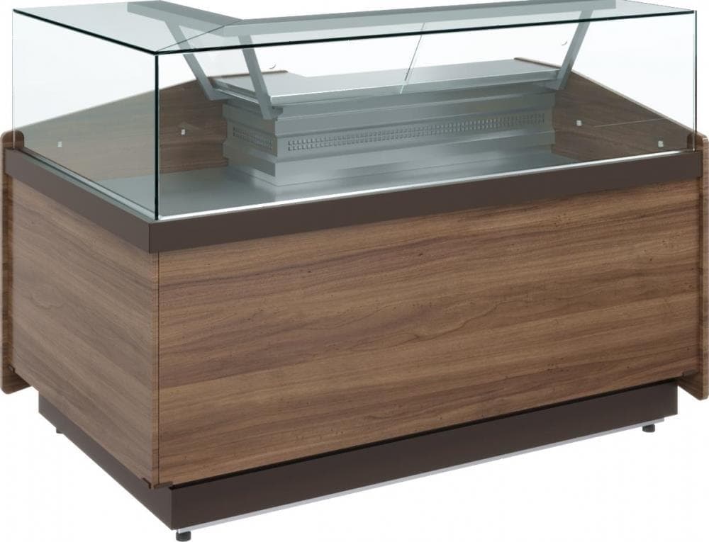 Витрина кондитерская Carboma KC82 SM 5-01 (правый модуль) Тёмный дуб 1008