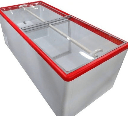 Ларь морозильный Снеж МЛГ-350 красный