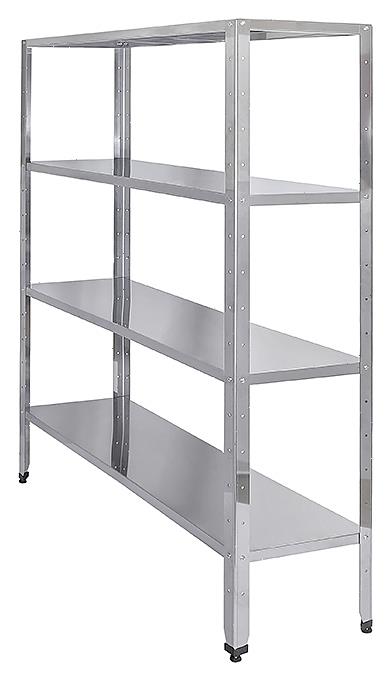Стеллаж кухонный Luxstahl СР-1800х1700х600/4 нерж