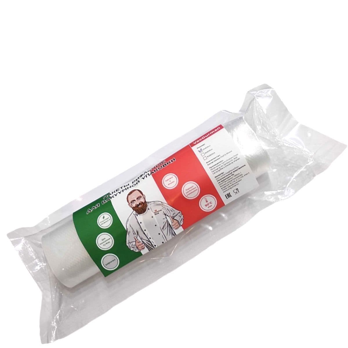 Пакеты вакуумные Vac-Star VacGurman 90 мкм 300х6000, рулон