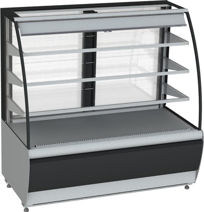Витрина кондитерская Carboma K70 VM 0,6-2 Техно 9006-9005 (открытая)