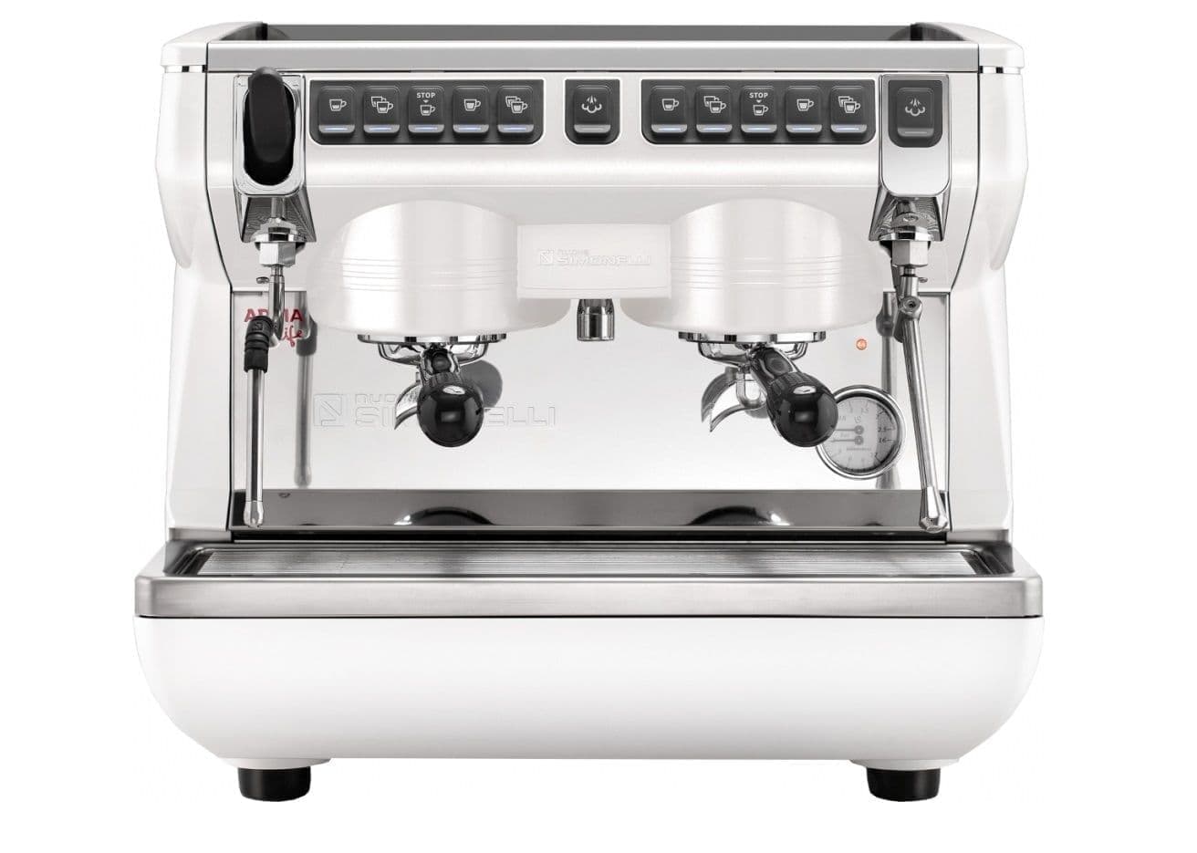 Кофемашина рожковая Nuova Simonelli Appia Life Compact 2Gr V высокие группы, экономайзер, белая