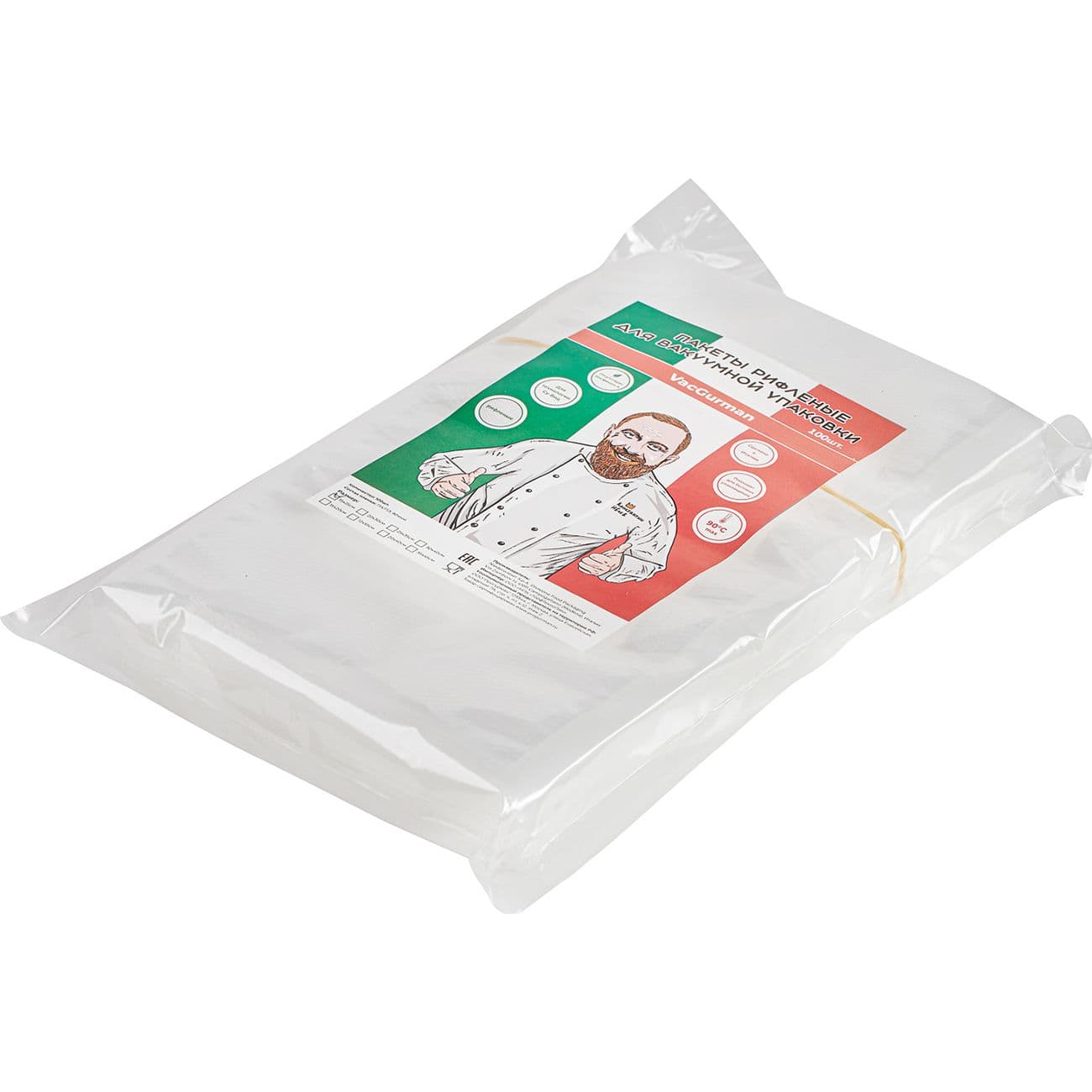 Пакеты вакуумные Vac-Star VacGurman 90 мкм 150х250, 100 шт