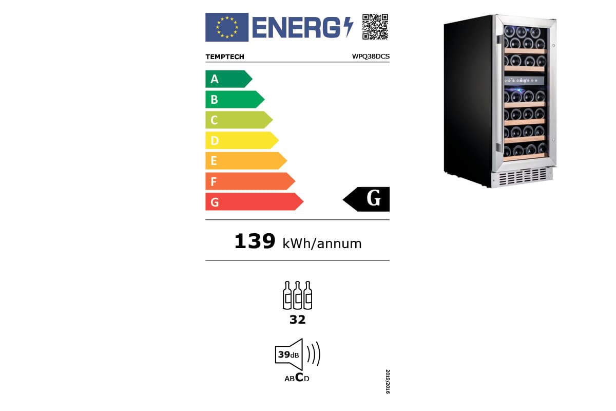 Шкаф винный Temptech WPQ38DCS
