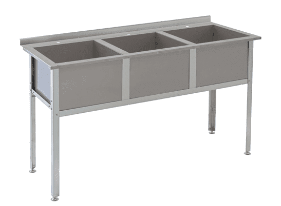 Ванна моечная Atesy ВМ-3/700 с бортом Алента