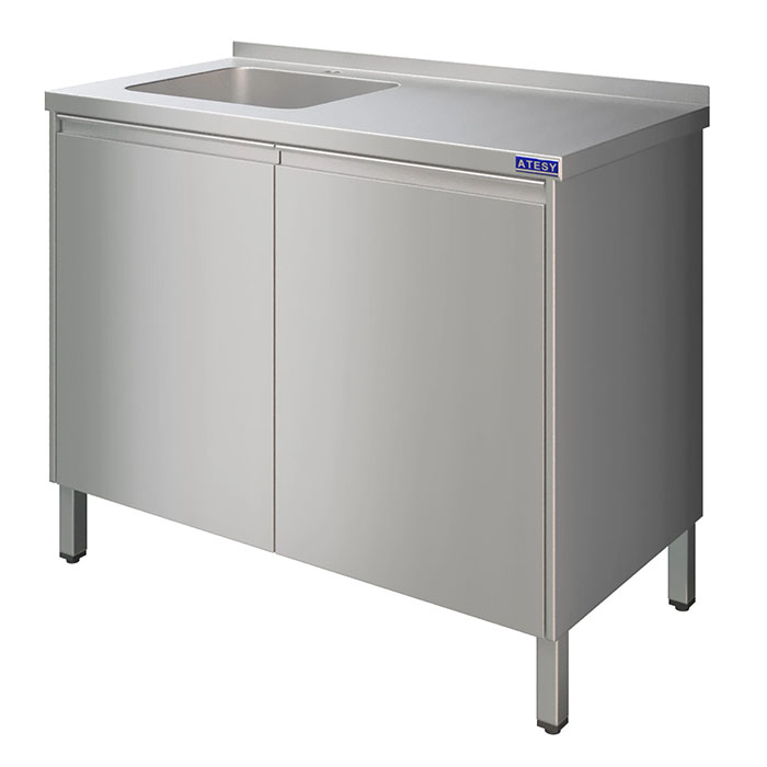 Стол производственный с ванной Atesy СТМ-С-1-1Л-1200.700-Р-О