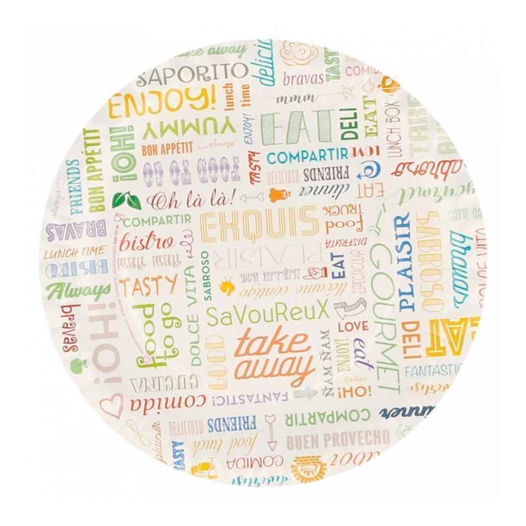 Тарелка Parole 18 см, 100 шт, картон Garcia De Pou | 221.95