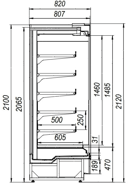 Горка холодильная Марихолодмаш Купец ВХСп-1,25 (new)