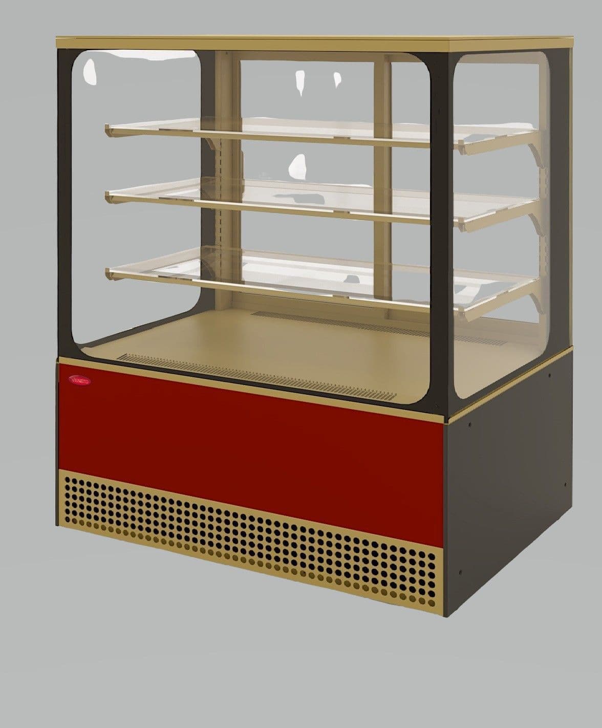 Витрина кондитерская Kayman KВК-1300М Квадро Золото