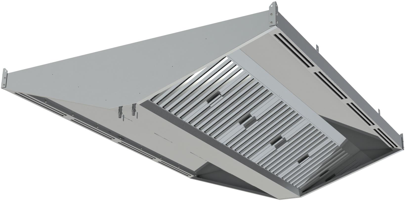Зонт приточно-вытяжной центральный Restoinox ЗПВЦУ-08/20