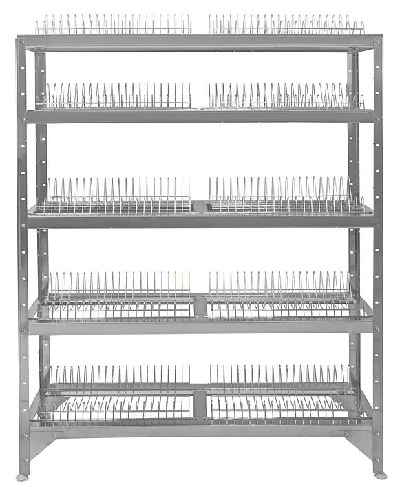 Стеллаж для тарелок Hessen СТ-1,6*6/5 (оц)