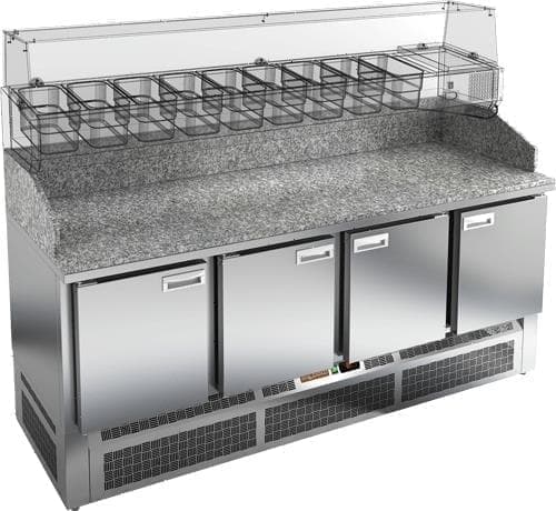 Стол холодильный (для пиццы) Hicold PZE3‑1111/GN (без витрины)