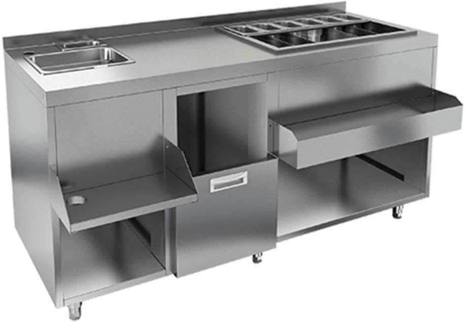 Барная станция Restoinox БСЗ1-15/6-03 без ящиков и вертушки