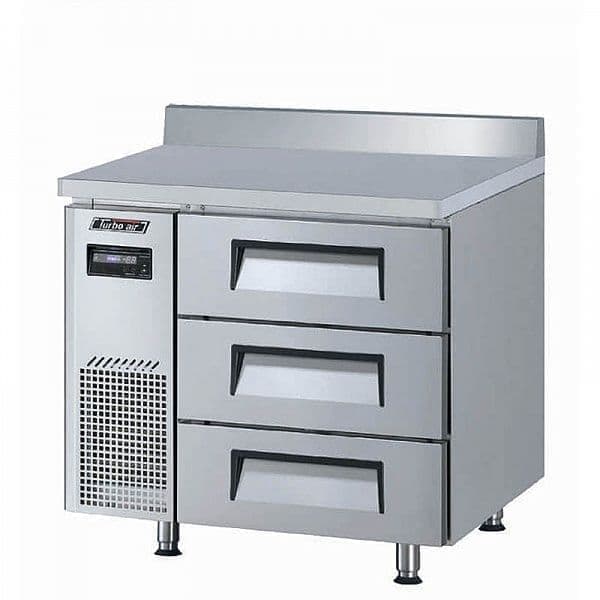 Стол морозильный Turbo Air KWF9-3D-3-700 с ящиками и бортом