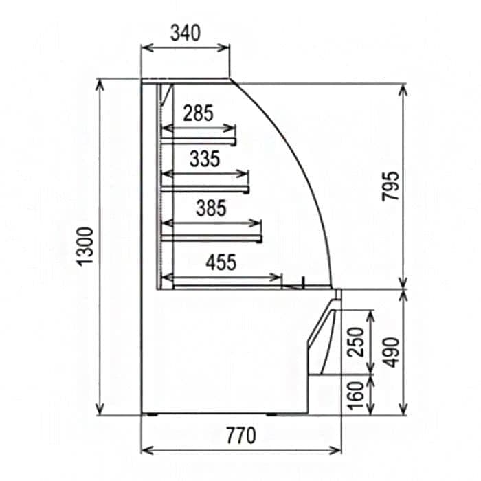 Витрина кондитерская Viessmann TectoPromo FL2-120