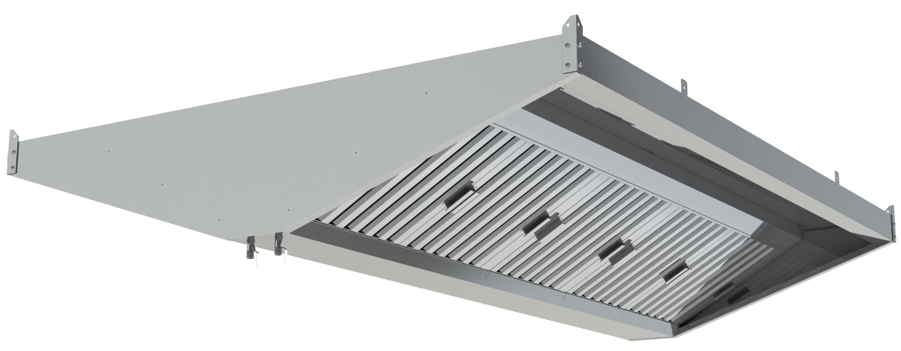 Зонт вытяжной центральный Restoinox ЗВЦУП-06/12 с подсветкой