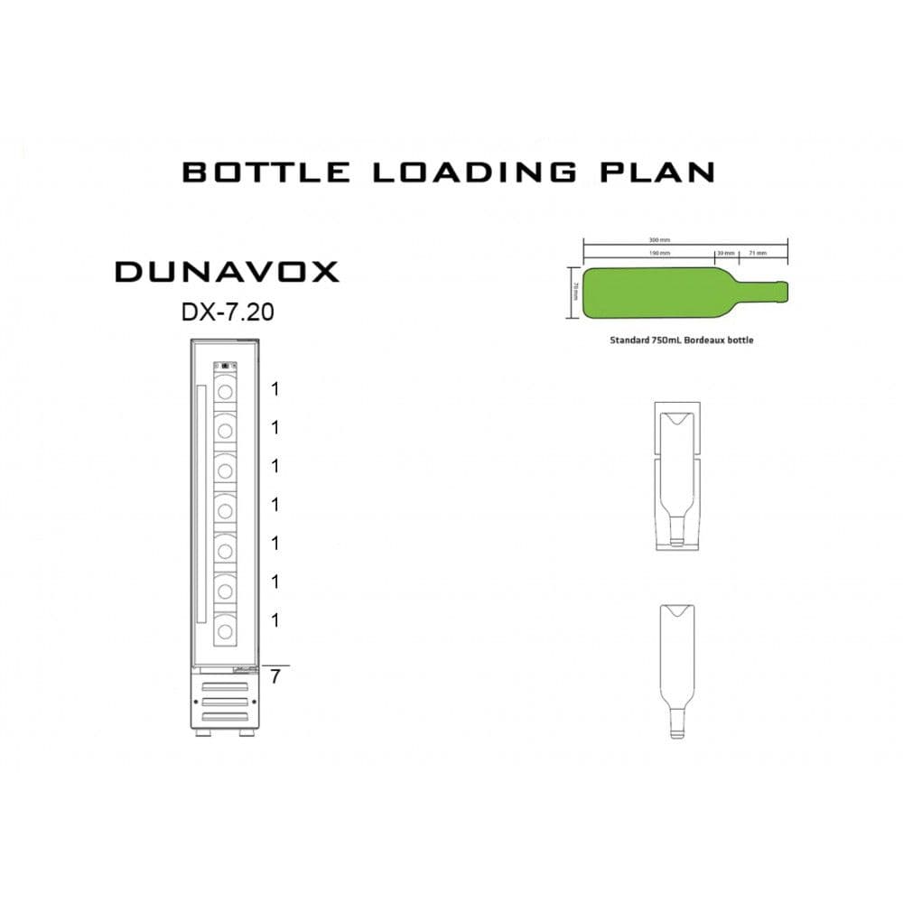 Шкаф винный Dunavox DX-7.20SSK/DP