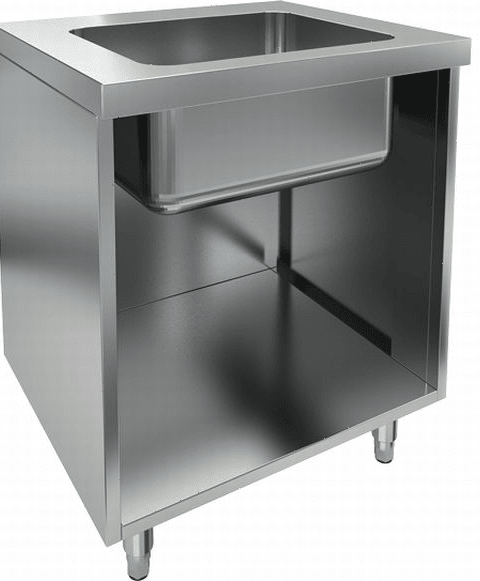 Барный модуль закрытый с трех сторон с мойкой Hicold НБМСЗОМ-7/6