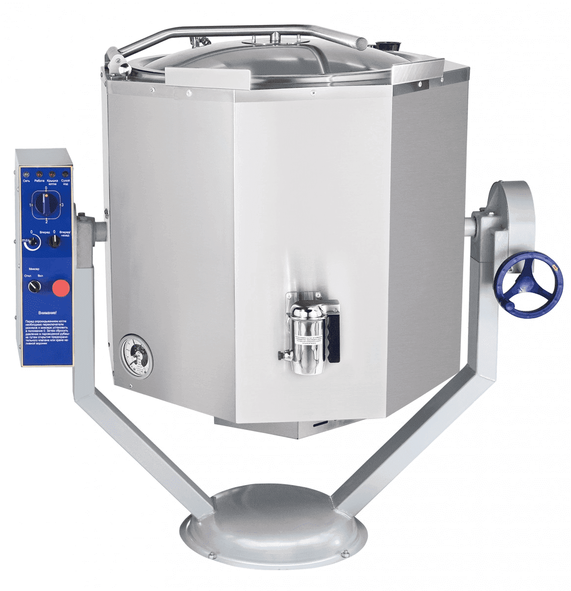 Котел пищеварочный Abat КПЭМ-160-ОМР со сливным краном (11000019712)