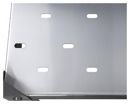 Стеллаж кухонный Luxstahl СРП-1800х600х500 перфорированные полки