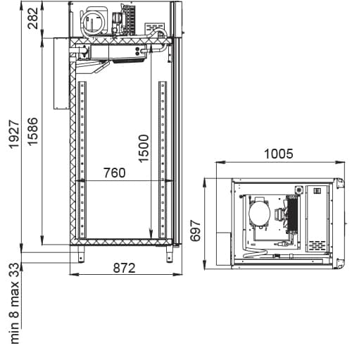 Шкаф для вызревания колбас Polair CS107‑Salami (со стеклянной дверью)