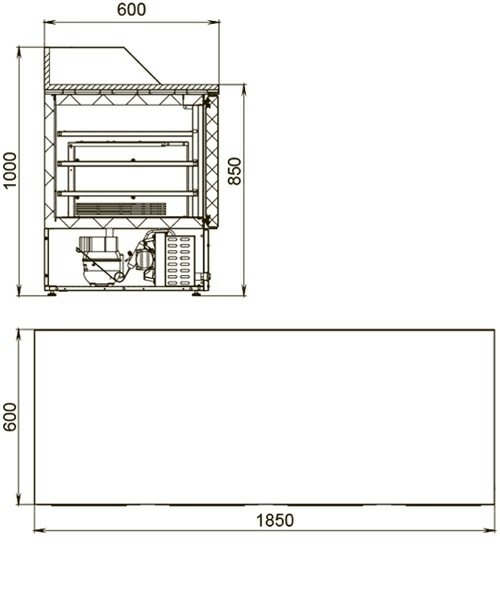 Стол холодильный (для пиццы) Polair TMi4GNpizza_G