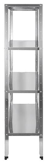 Стеллаж кухонный Luxstahl СР-1800x800x400/4 нерж