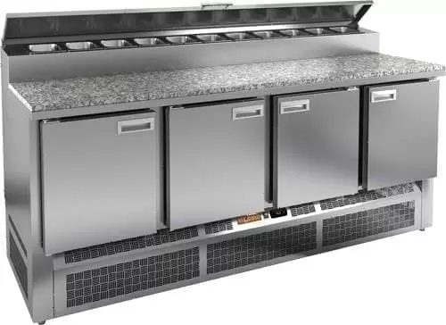 Стол холодильный (для пиццы) Hicold PZE2_1111/GN камень