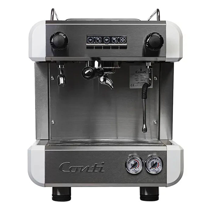 Кофемашина рожковая CONTI CC100 Standart 1Gr высокая группа, белая