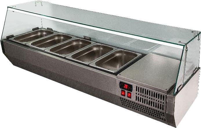 Витрина холодильная для ингредиентов Polair VTi2v‑G (1/4)