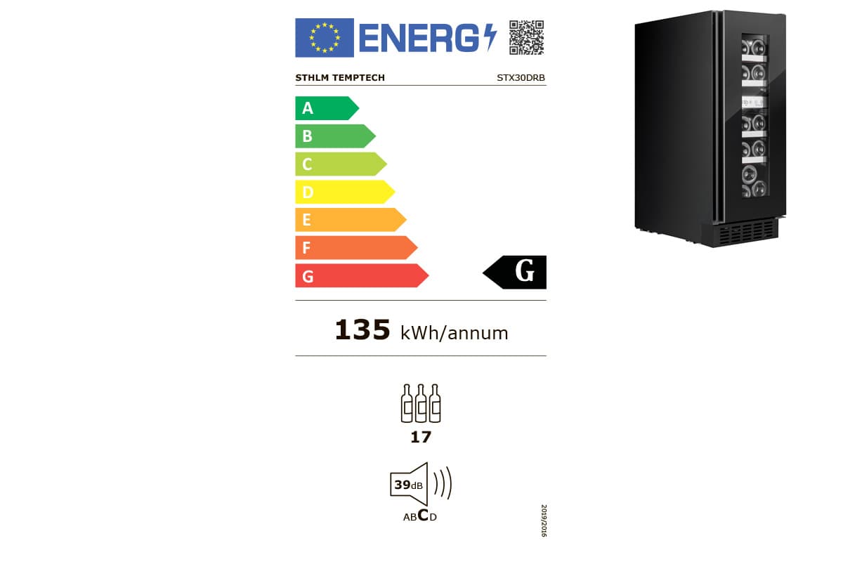 Шкаф винный Temptech STX30DRB
