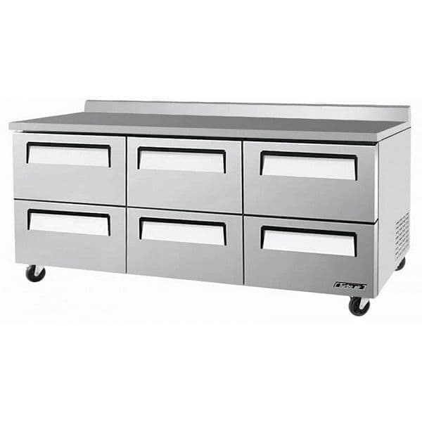 Стол холодильный Turbo Air CMWR-72-2D-6 с ящиками и бортом